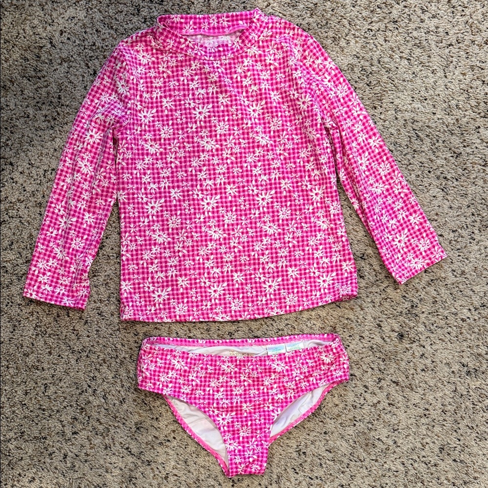 Lilly Pulitzer Kids Rashguard Set size 10